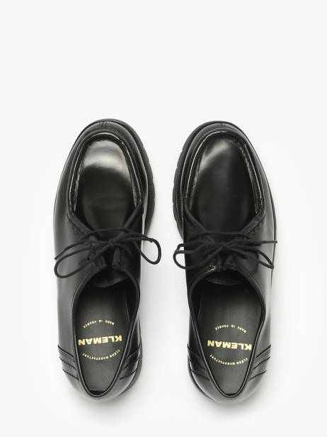 Derby Veterschoenen Uit Leder Kleman Zwart women PADRORB2 ander zicht 4